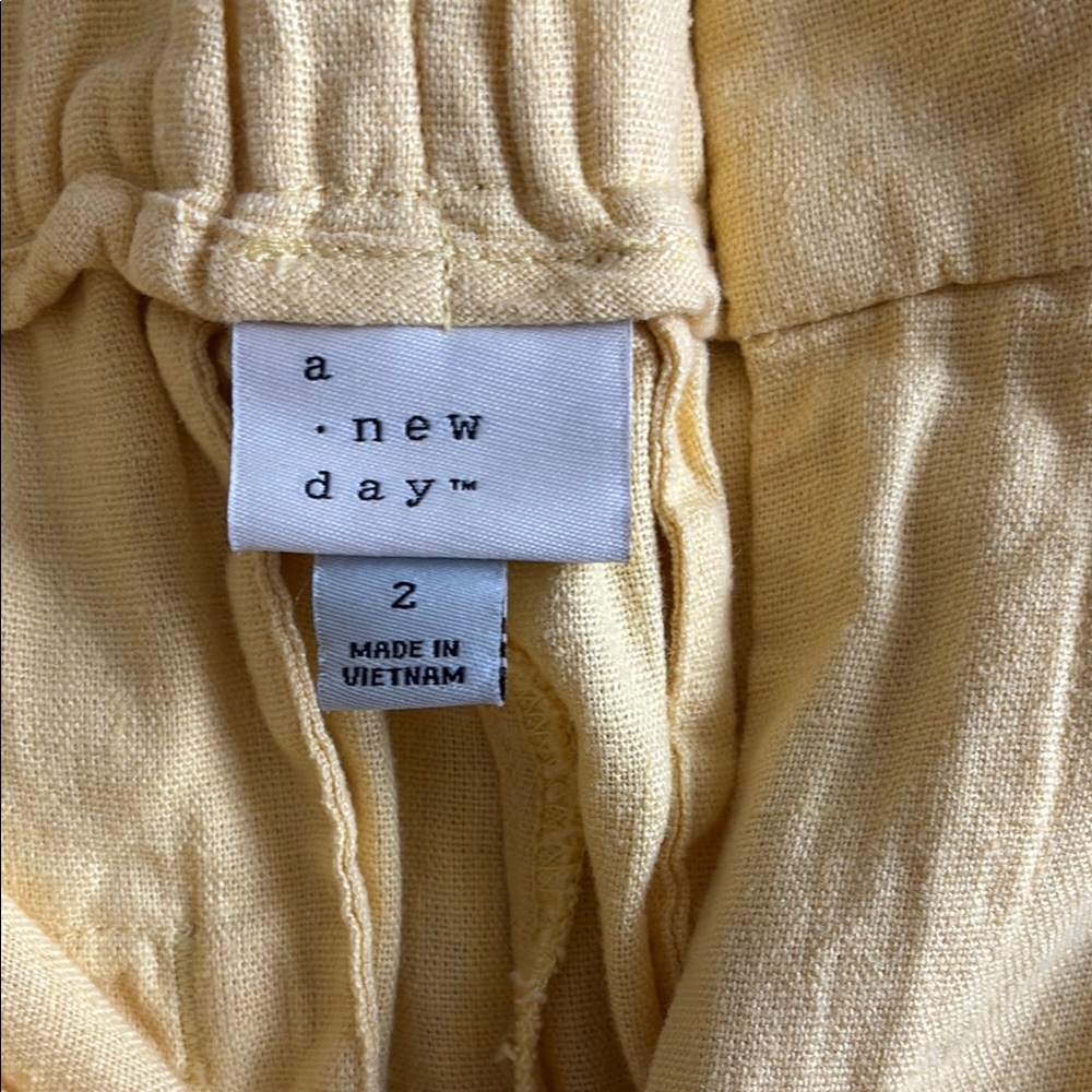 a new day Yellow Wide Leg Pants - Picture 3 of 5